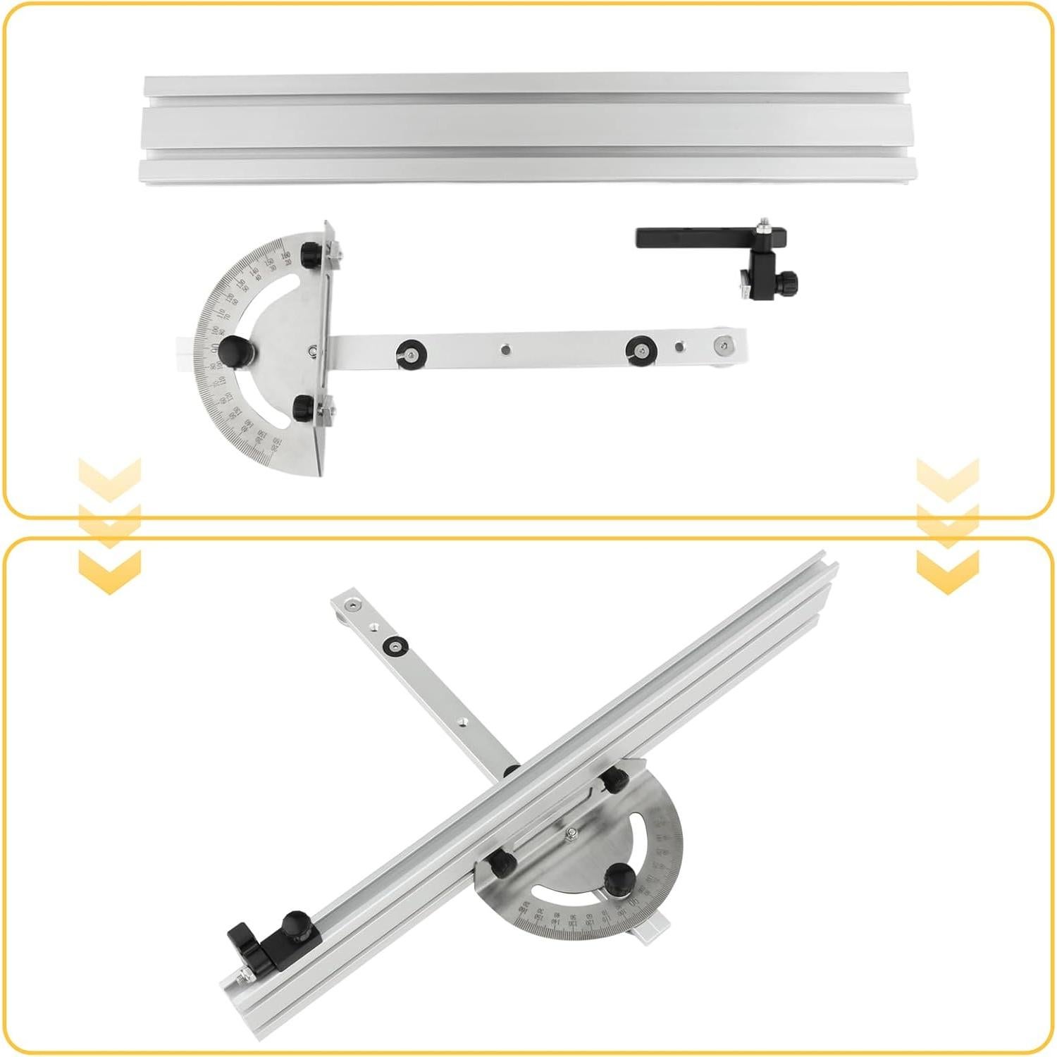 Sistema de Medición de Inglete Bothyi 415mm Ajustable 120°