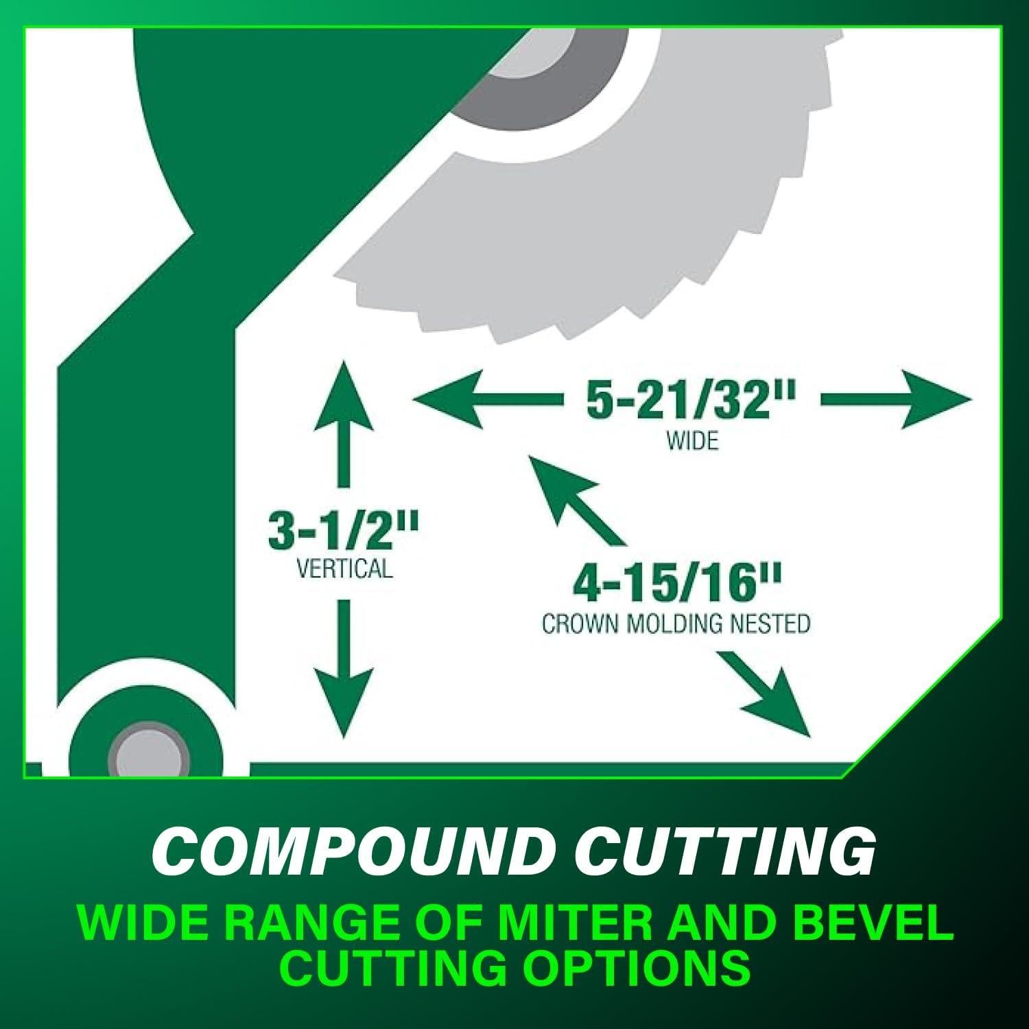 Sierra Ingletadora Inalámbrica Metabo HPT 18V 10" Sin Batería