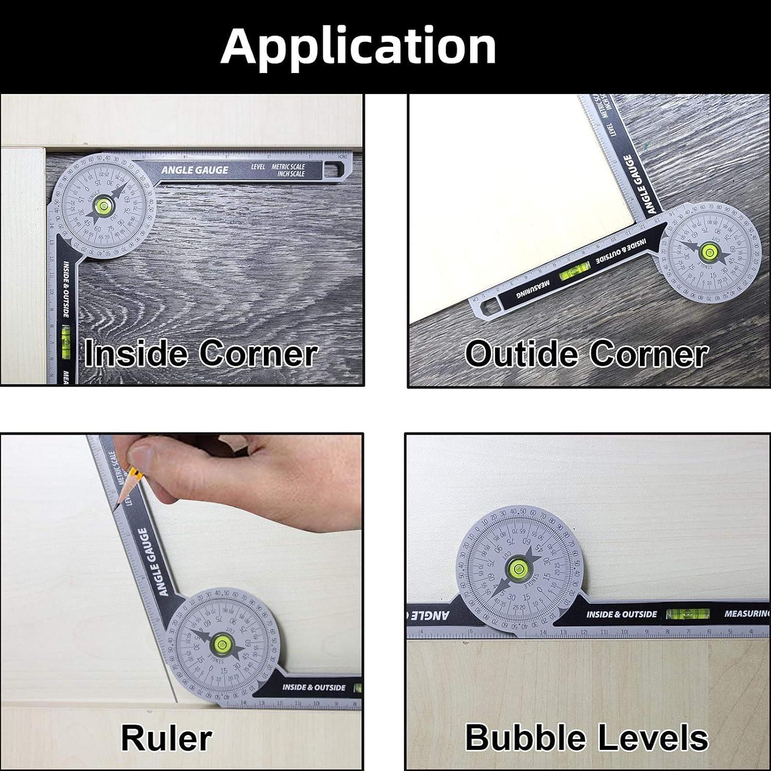 Transportador de Inglete NORTOOLS con Láser y Regla 15 cm