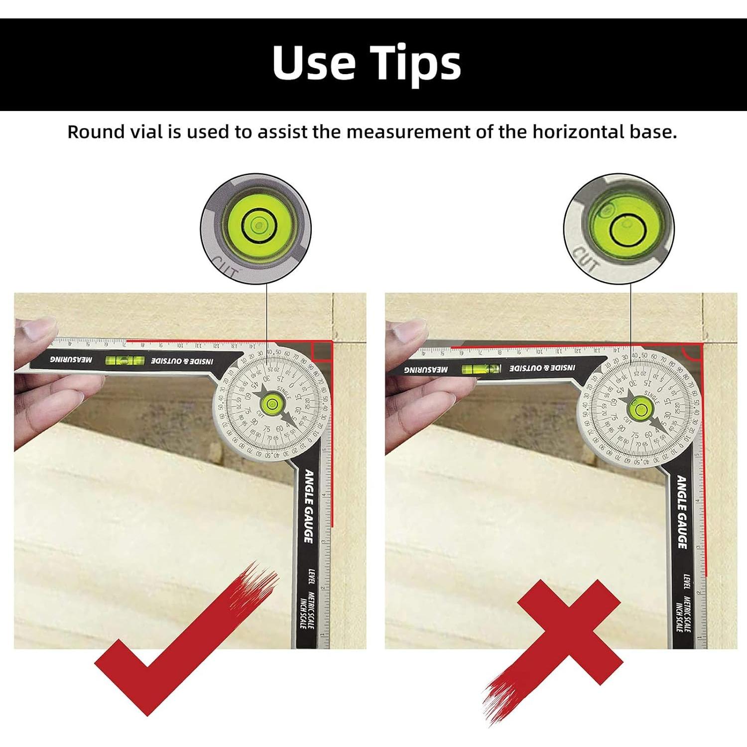 Transportador de Inglete NORTOOLS con Láser y Regla 15 cm