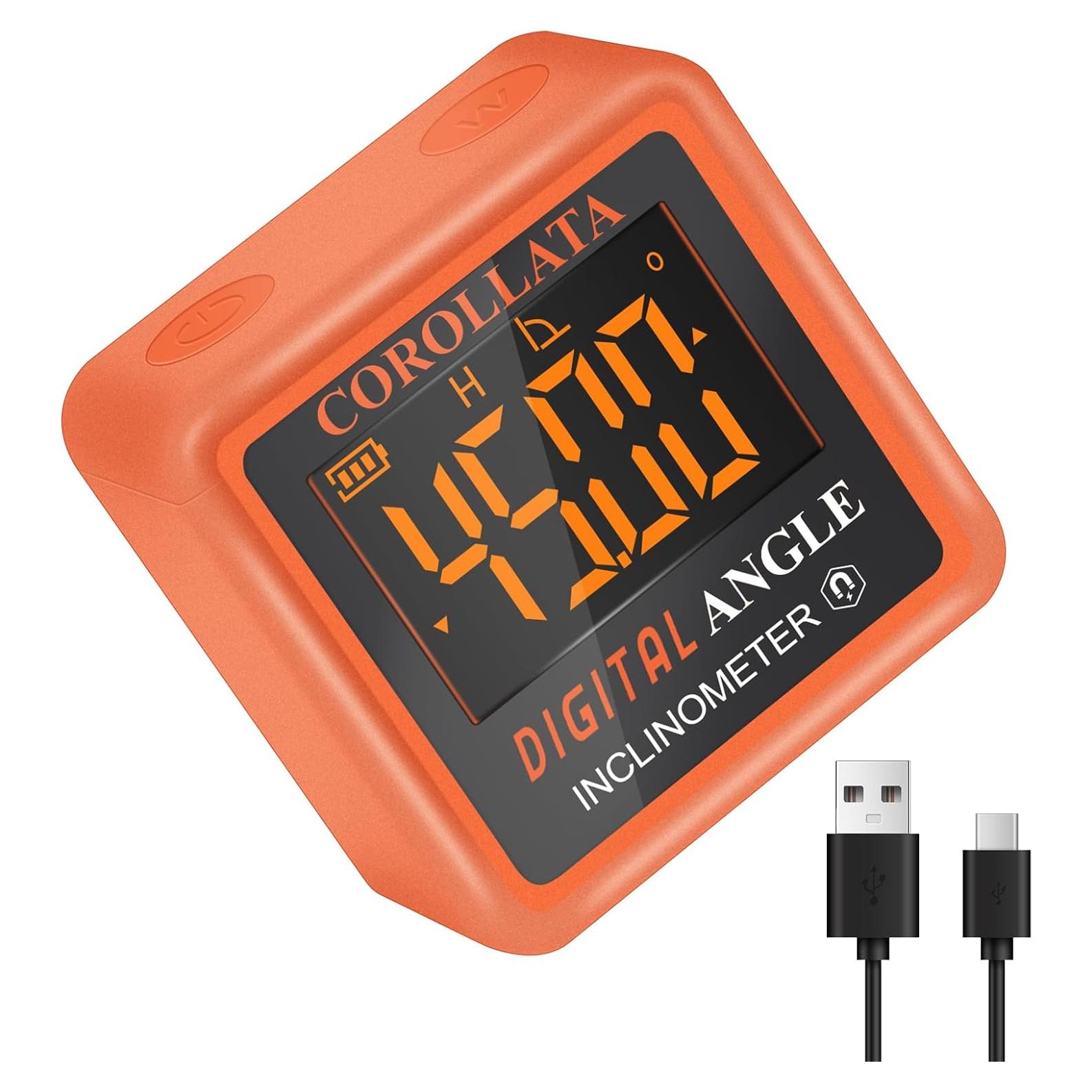 Mini Medidor de Ángulo Digital COROLLATA - Inclinómetro 40.8g