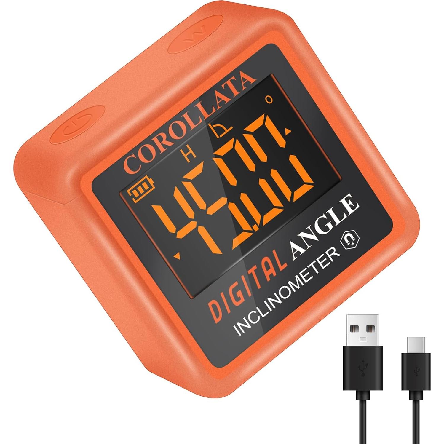 Mini Medidor de Ángulo Digital COROLLATA - Inclinómetro 40.8g