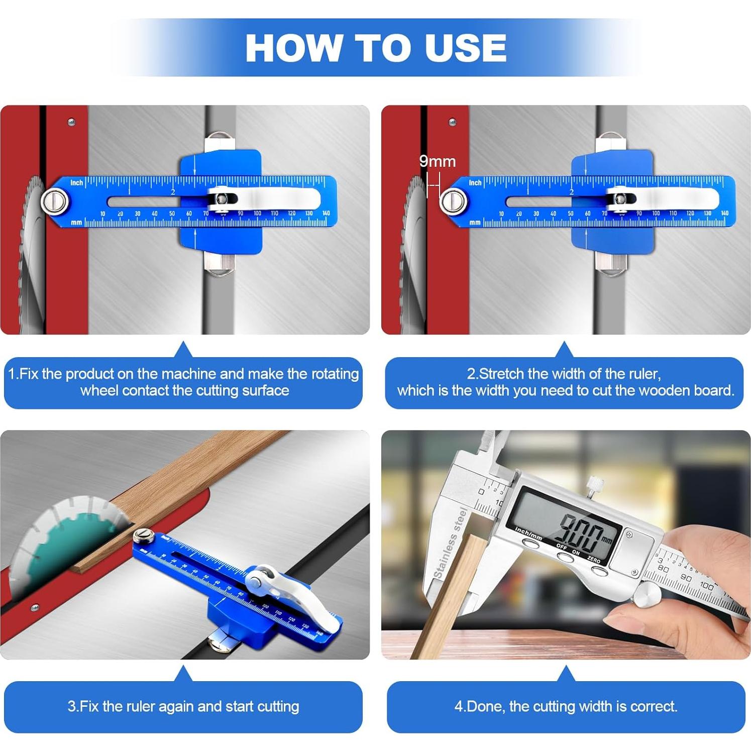 Plantilla de sierra de mesa delgada Saw-Stop 25.4 cm