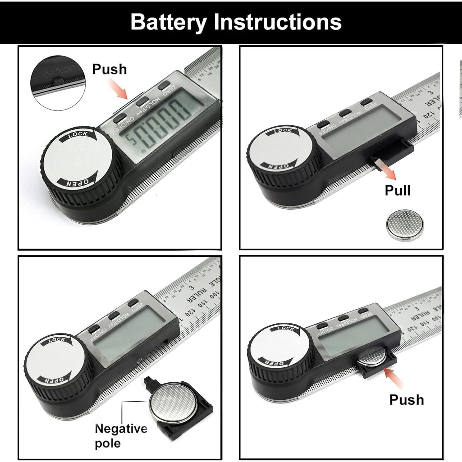 Buscador de Ángulo Digital NORTOOLS 7" (200mm) Acero Inoxidable