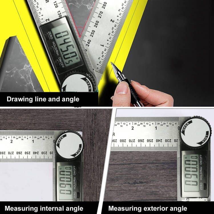 Buscador de Ángulo Digital NORTOOLS 7" (200mm) Acero Inoxidable