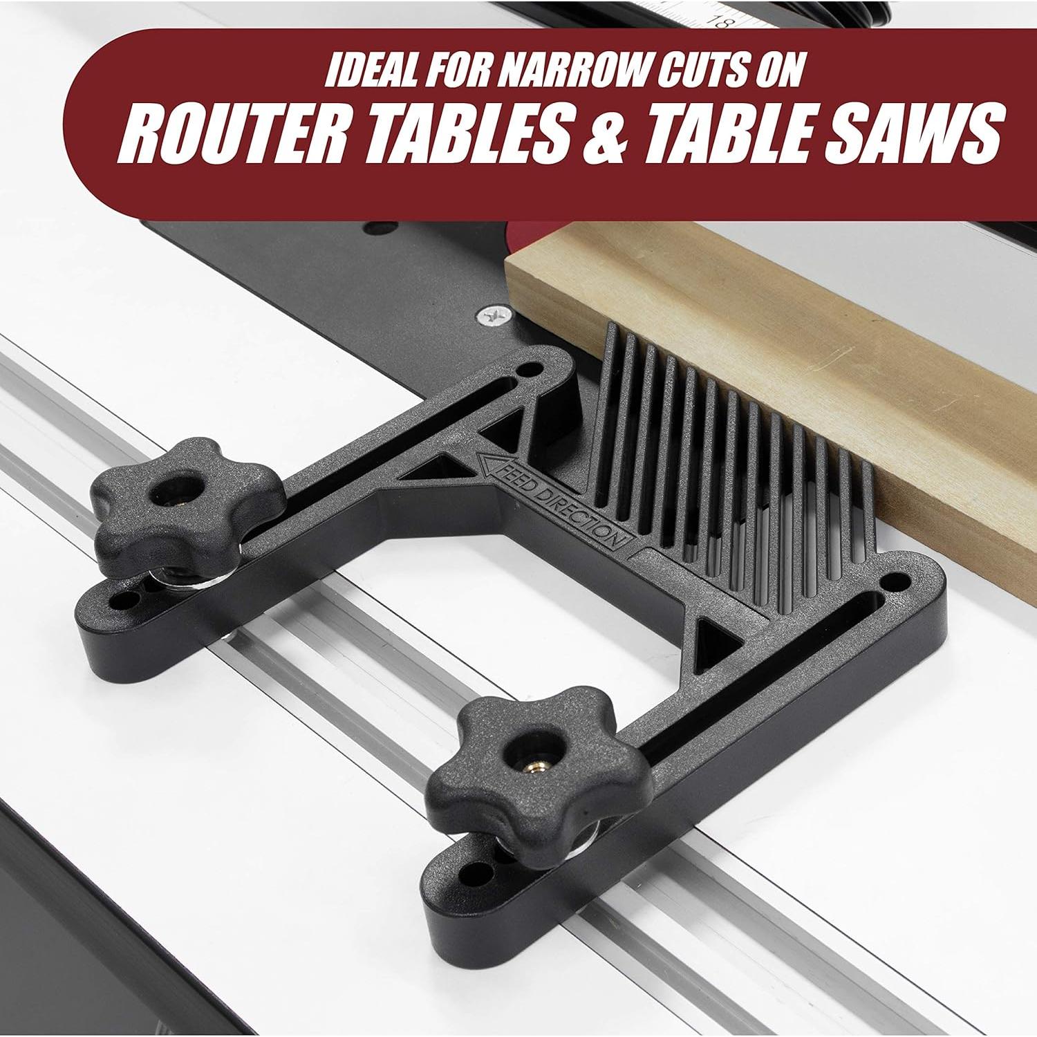 Featherboard Fulton Deluxe con barra de inglete y tornillos T