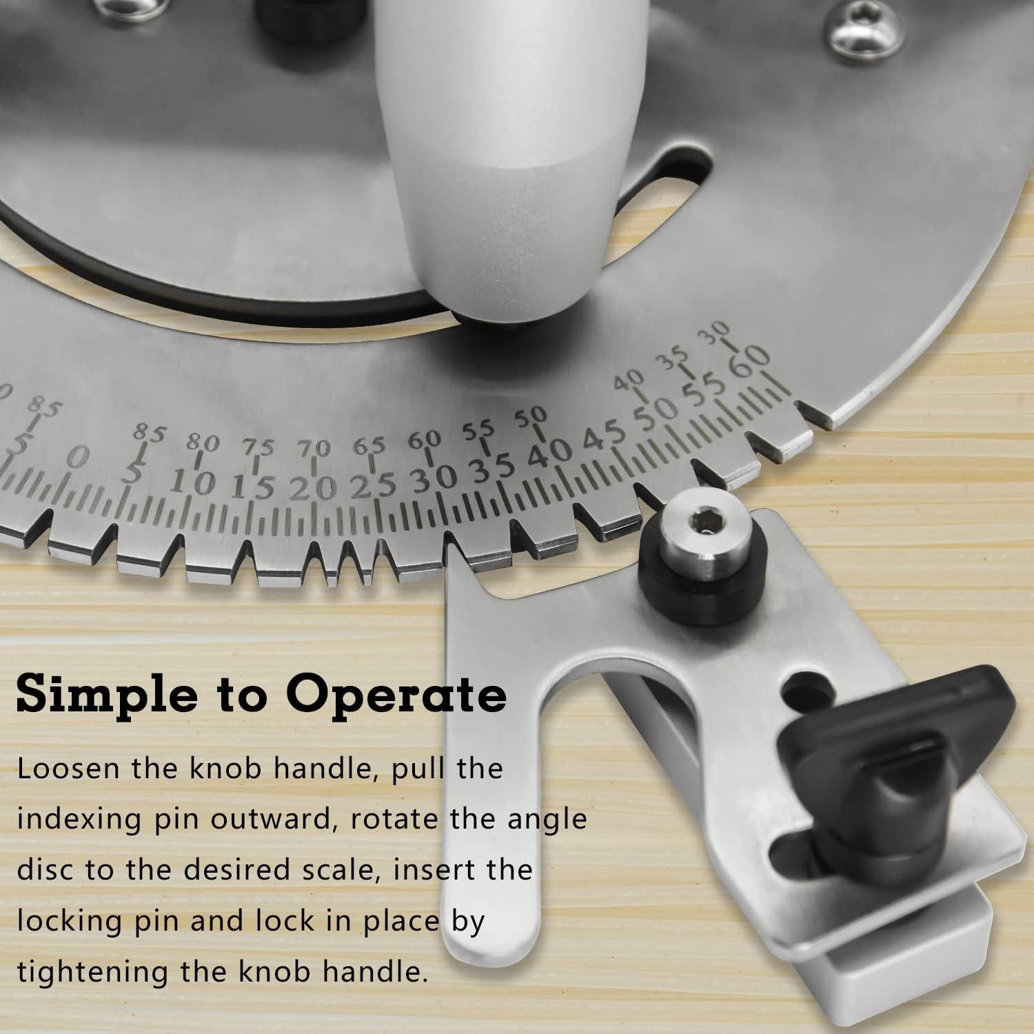 Medidor de Inglete de Precisión Kingson 1.02kg 27 Paradas