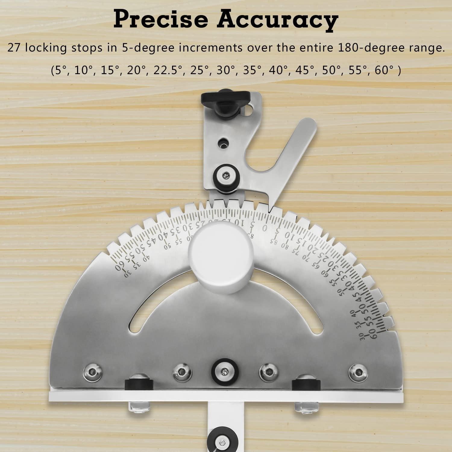 Medidor de Inglete de Precisión Kingson 1.02kg 27 Paradas