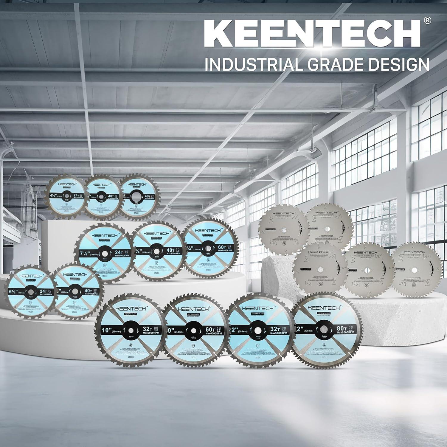 Hojas de Sierra Circular KEENTECH 30.48 cm 32T y 80T para Madera