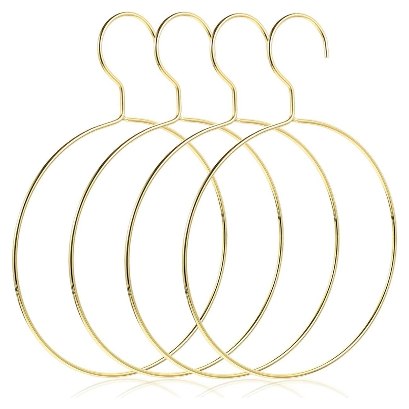 Perchas Doradas para Bufandas PRETYZOOM - Organizador de Closet