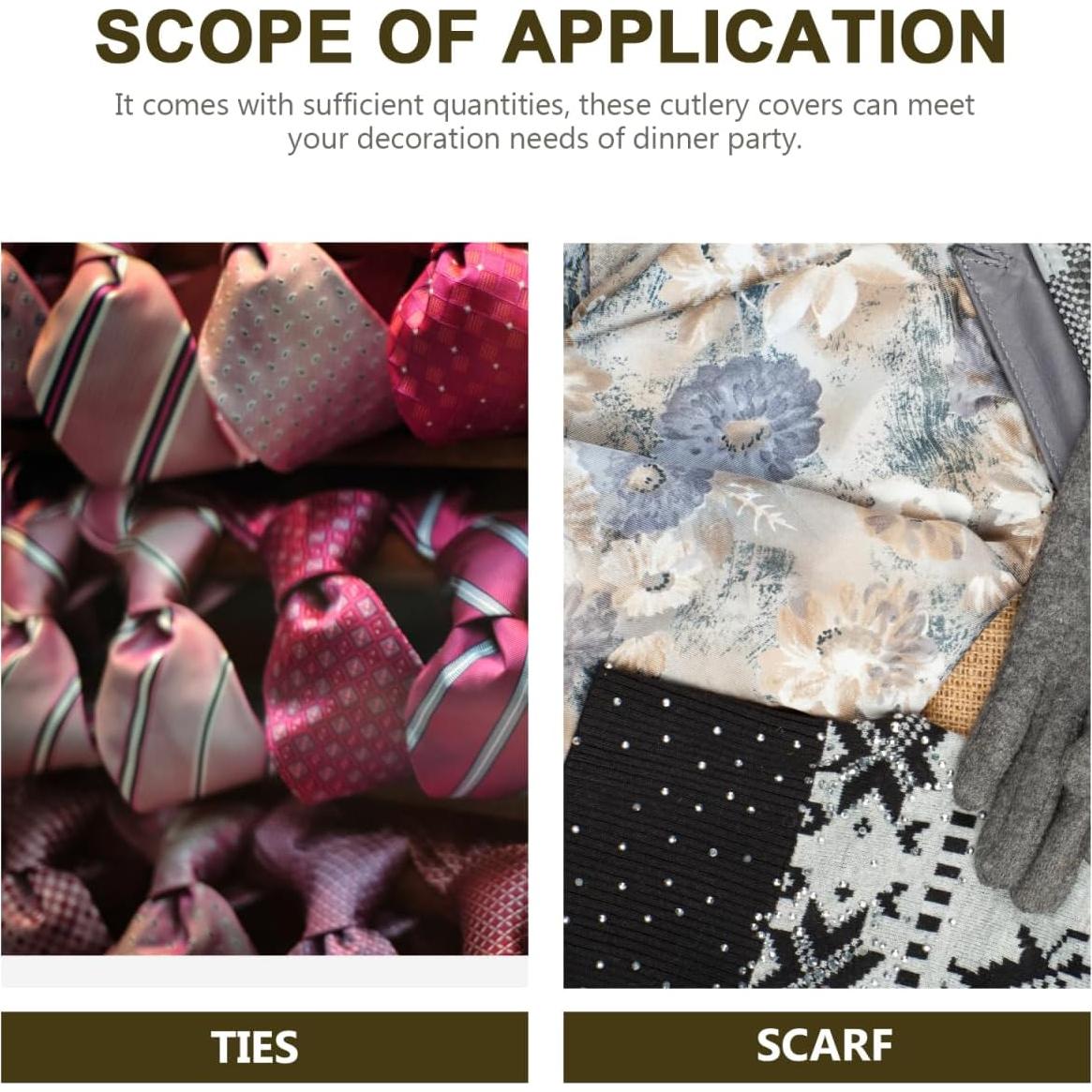 Perchas Doradas para Bufandas PRETYZOOM - Organizador de Closet