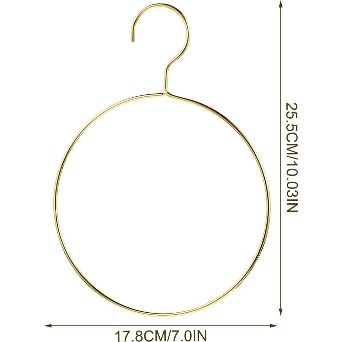 Perchas Doradas para Bufandas PRETYZOOM - Organizador de Closet