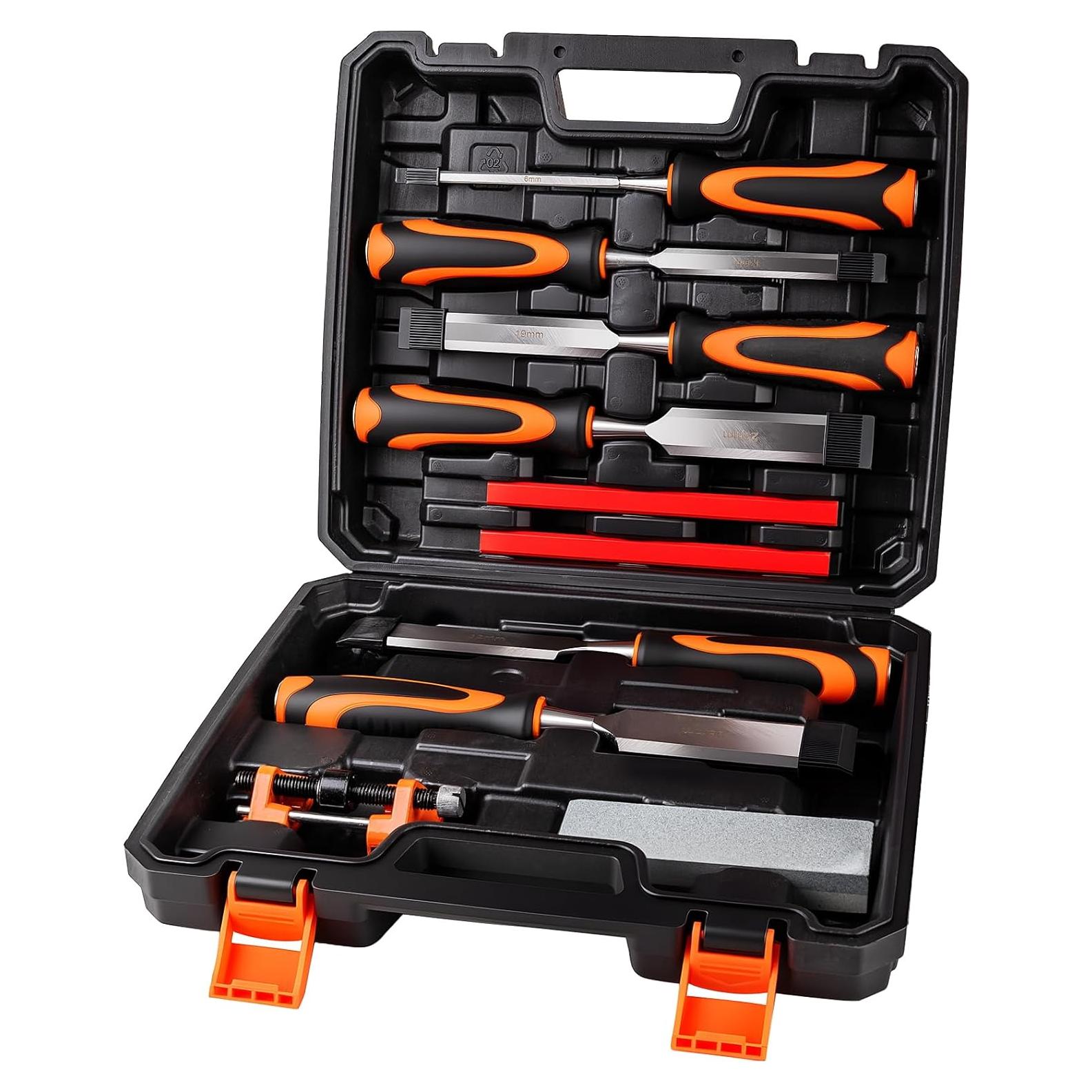 Juego de 10 Cuchillas de Madera Yunziling con Guía y Piedra