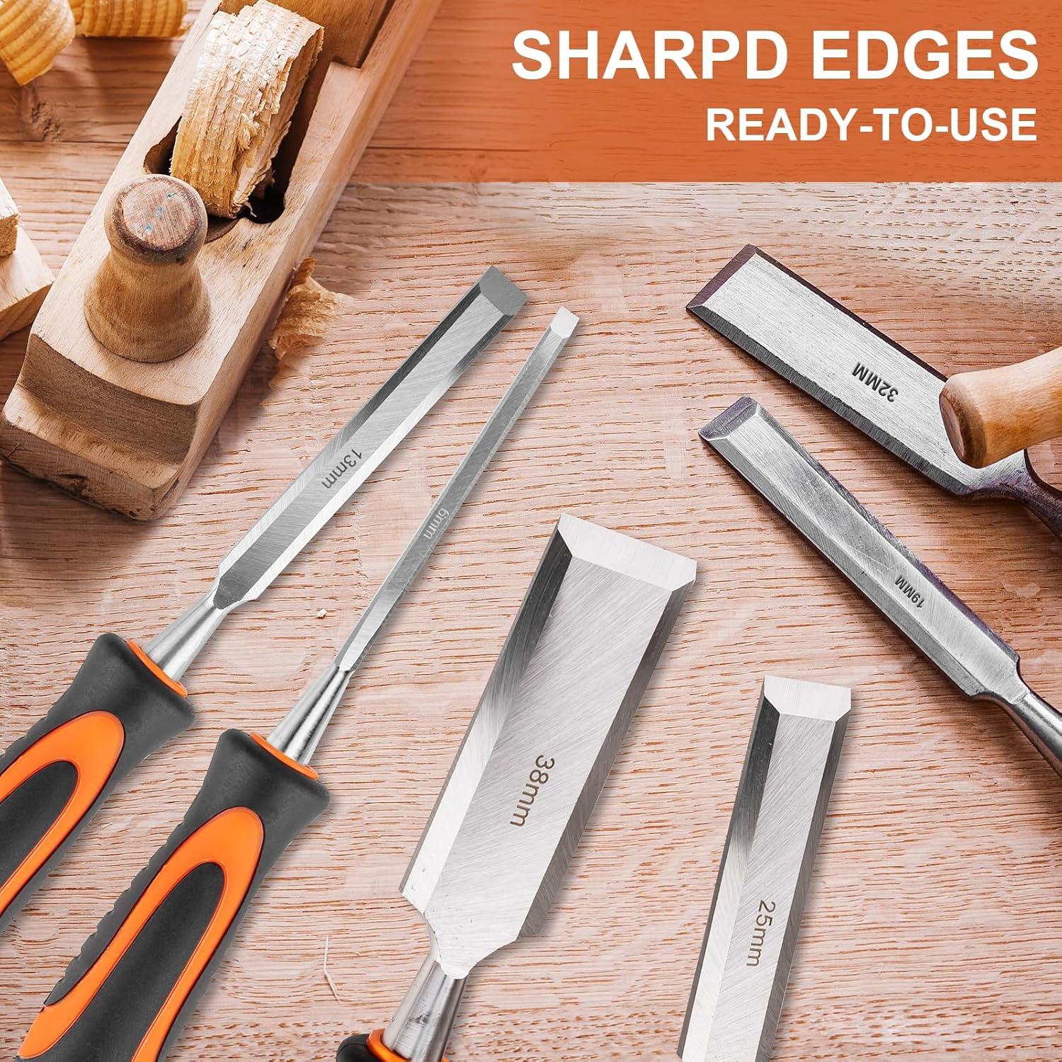 Juego de 10 Cuchillas de Madera Yunziling con Guía y Piedra