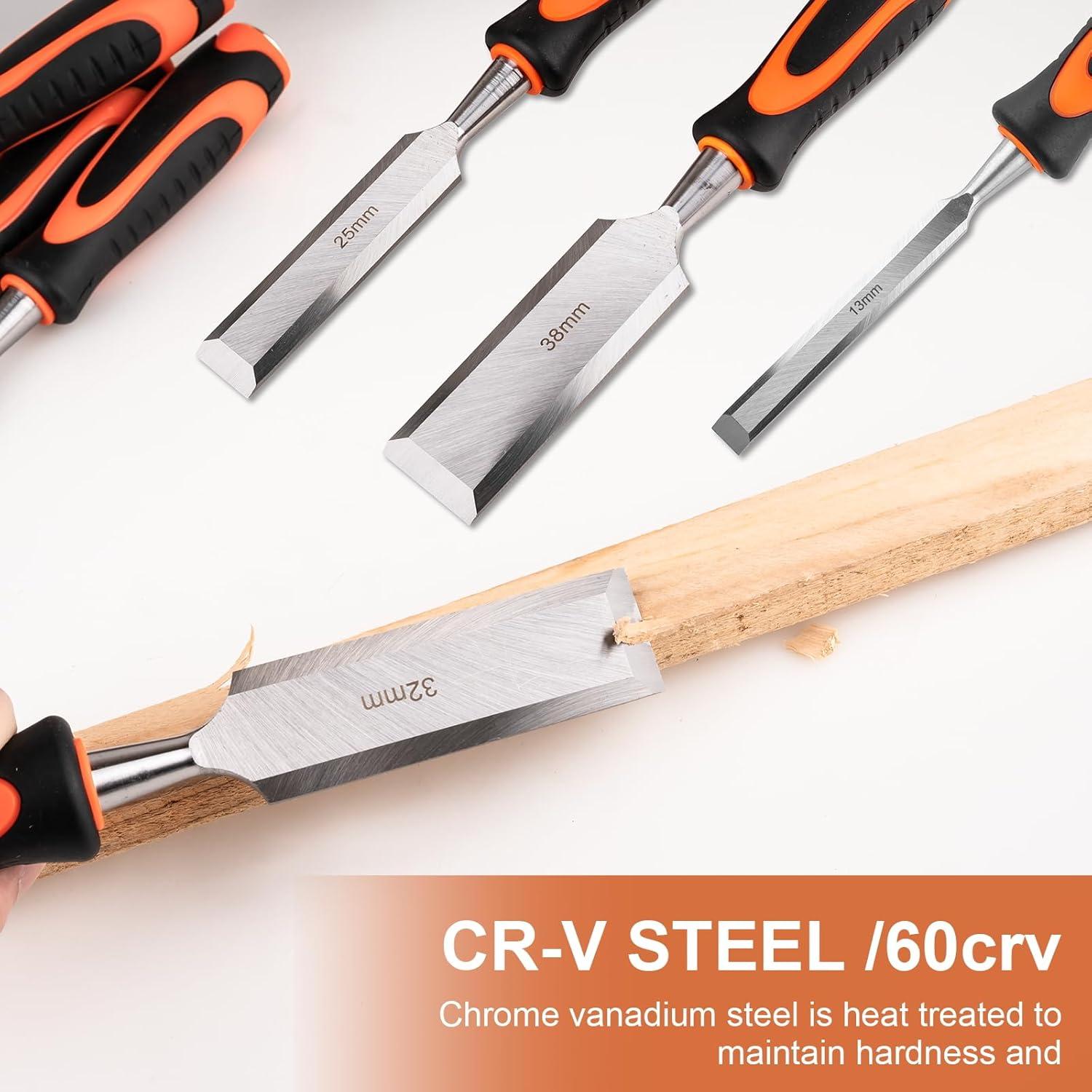 Juego de 10 Cuchillas de Madera Yunziling con Guía y Piedra