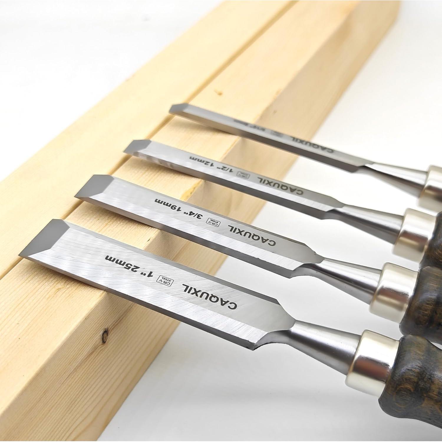 Juego de Cinceles de Carpintería CAQUXIL 4 Piezas 275mm