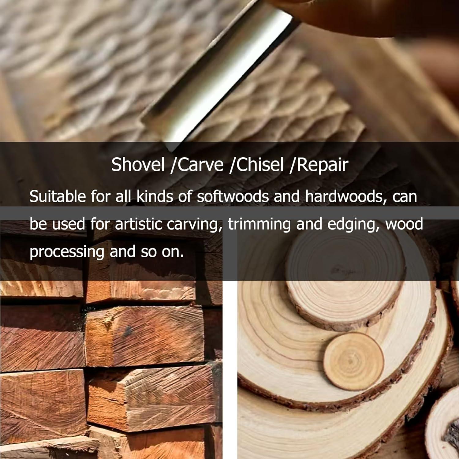 Juego de Cinceles de Carpintería CAQUXIL 4 Piezas 275mm