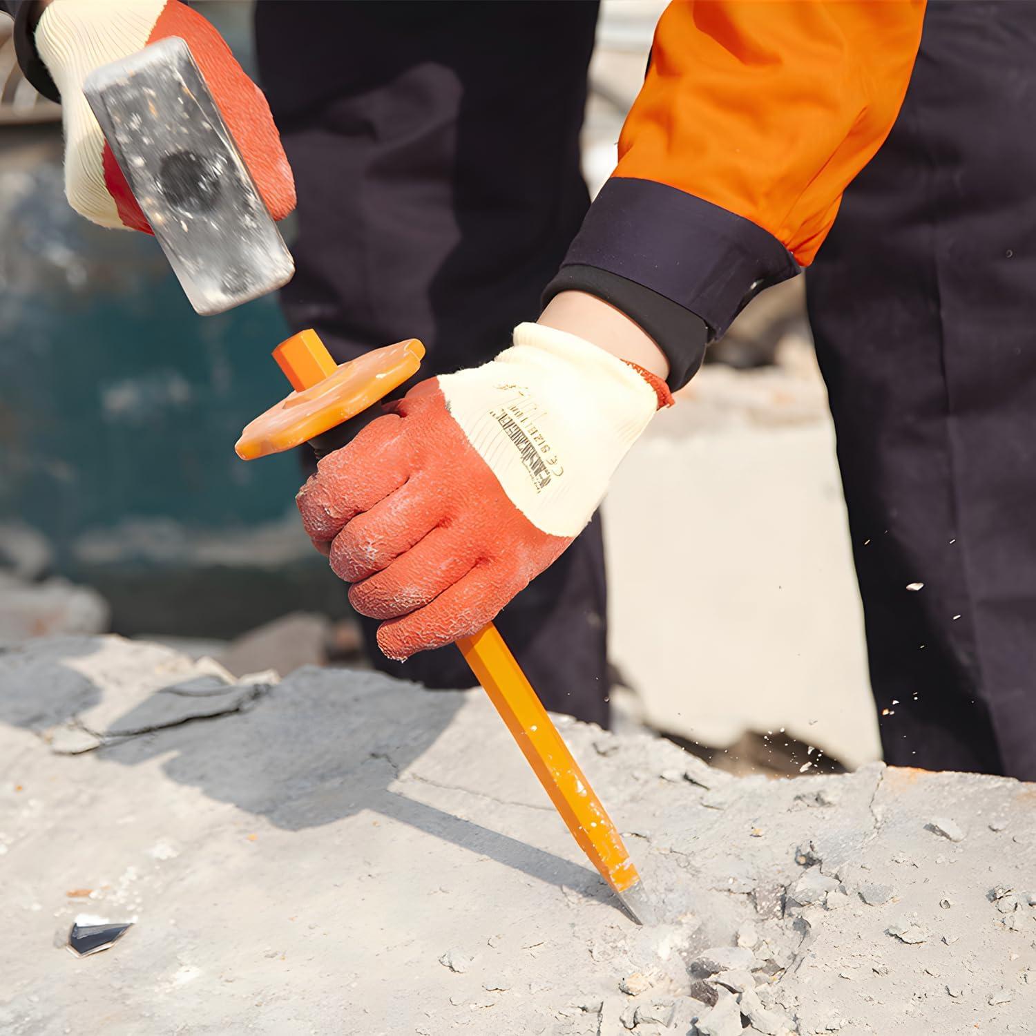 Cincel Plano Finder 30.5 cm Acero CRV con Protector de Mano