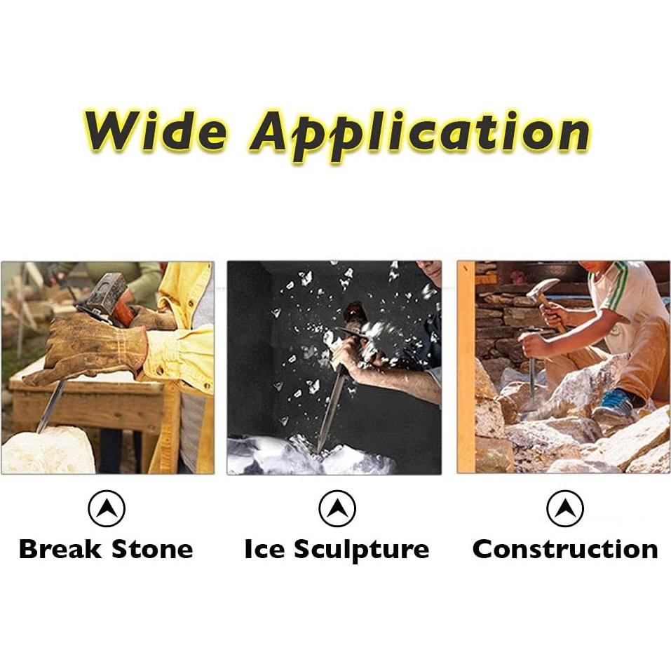 Cincel Plano Finder 30.5 cm Acero CRV con Protector de Mano