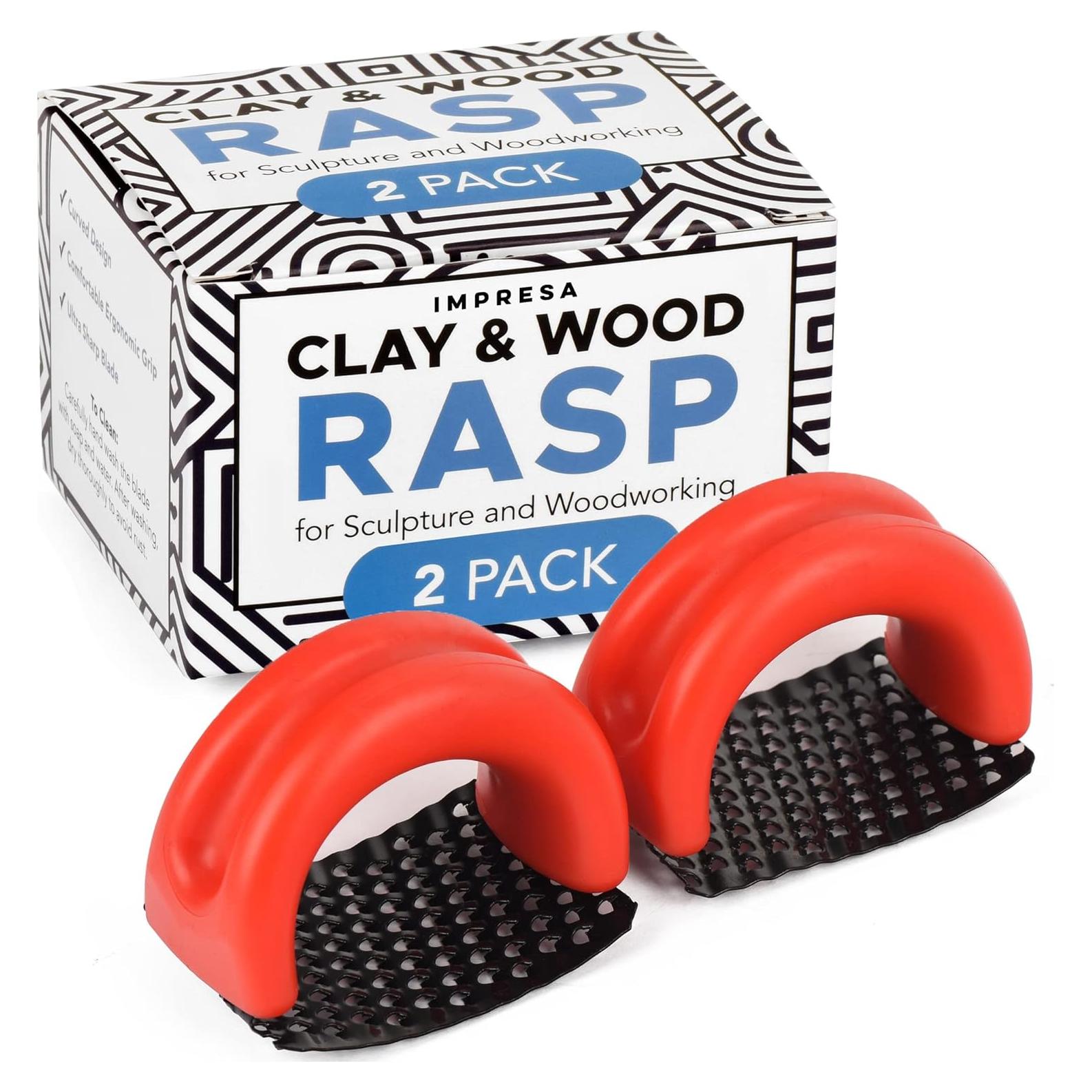 Herramienta de Raspado Surform IMPRESA 2-Pack para Arcilla y Madera