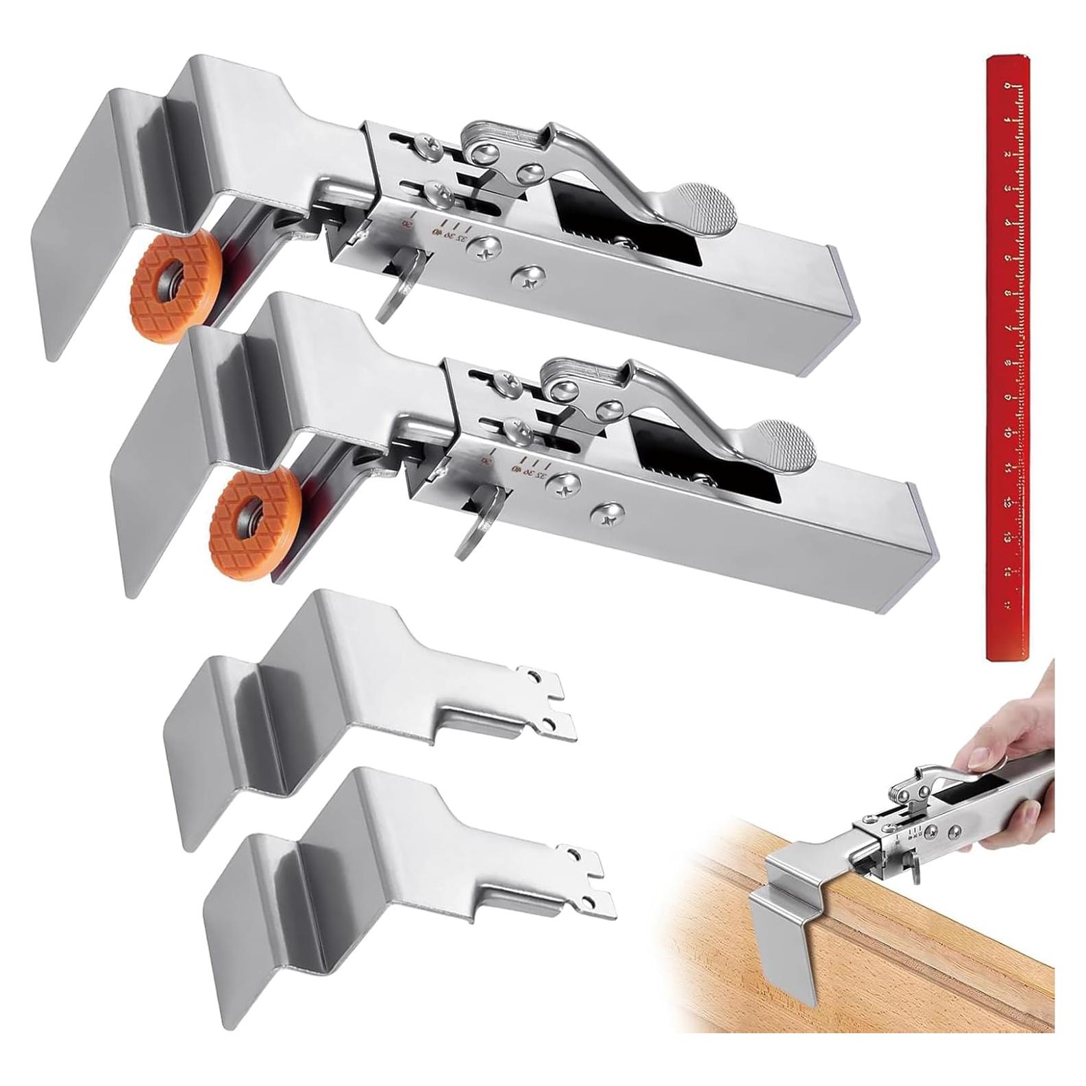 Grapas de Instalación Ajustables AGPVZUQL para Cajones - 2 Juegos