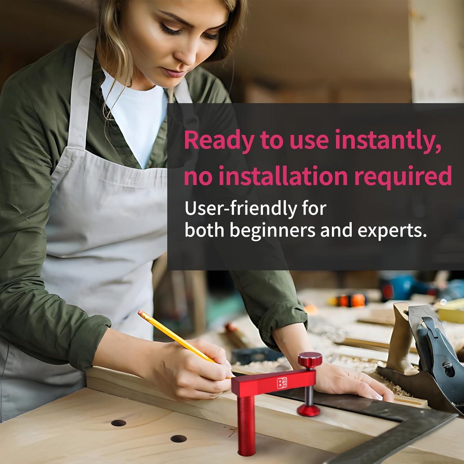 Abrazadera de perro de banco BGASNW 19 mm sin marcas