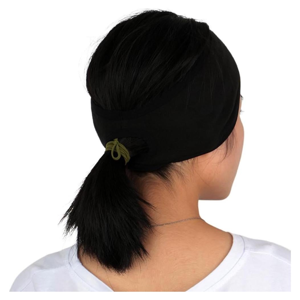 Diadema de mujer con coleta - Calentador de oídos polar