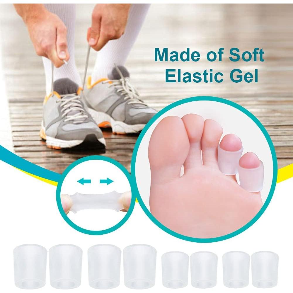 Protectores de Dedos de Gel Welnove 16 PCS Ajustables para Callos