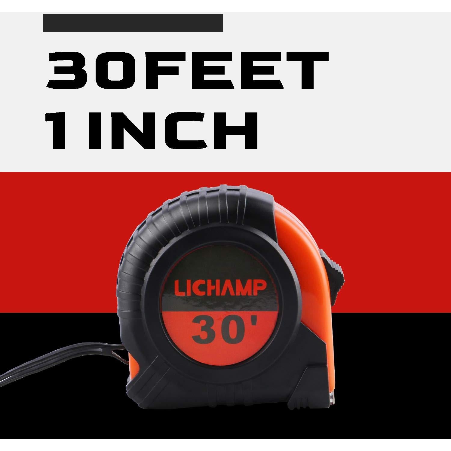 Cinta Métrica LICHAMP 9m Ancho 2.5cm Paquete de 2