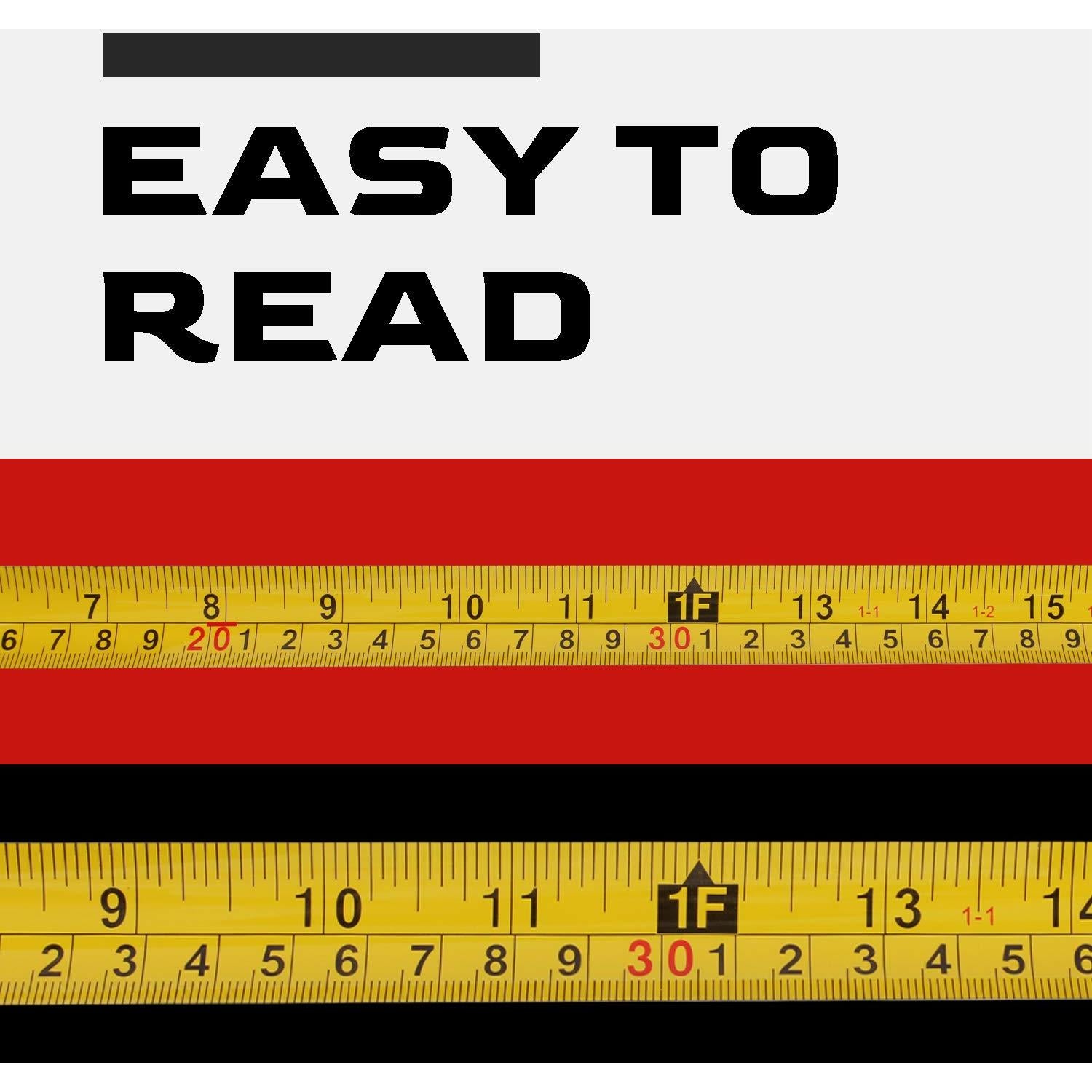 Cinta Métrica LICHAMP 9m Ancho 2.5cm Paquete de 2