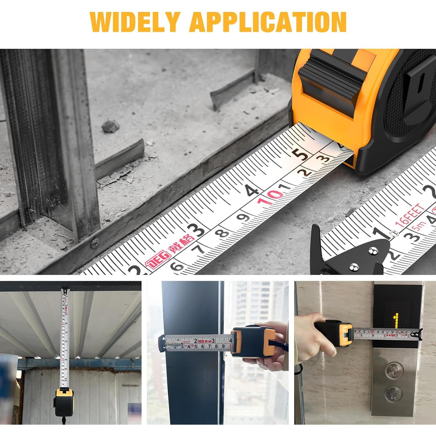 Cinta Métrica Magnética 4.88m DEGLASERS DTM-A-5 Precisa