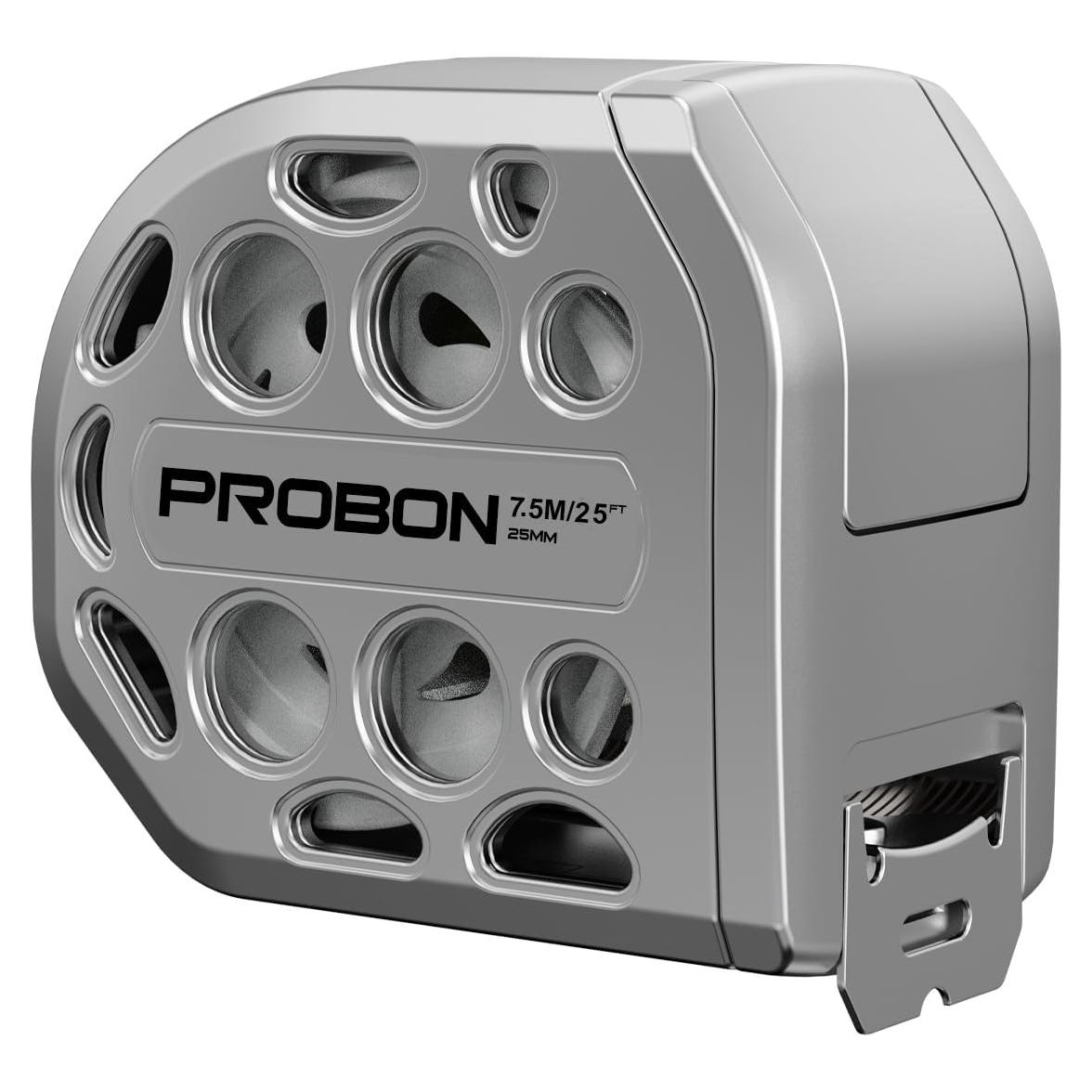 Cinta Métrica de Acero Inoxidable PROBON 7.62m con Imán