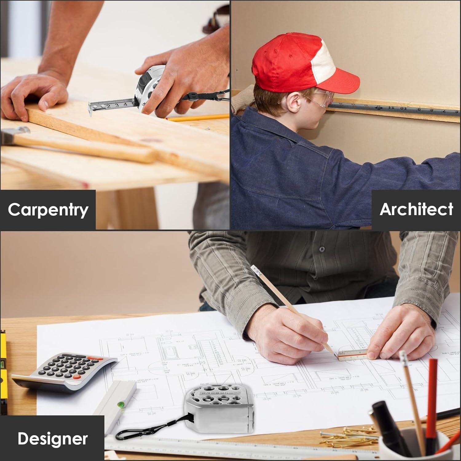 Cinta Métrica de Acero Inoxidable PROBON 7.62m con Imán