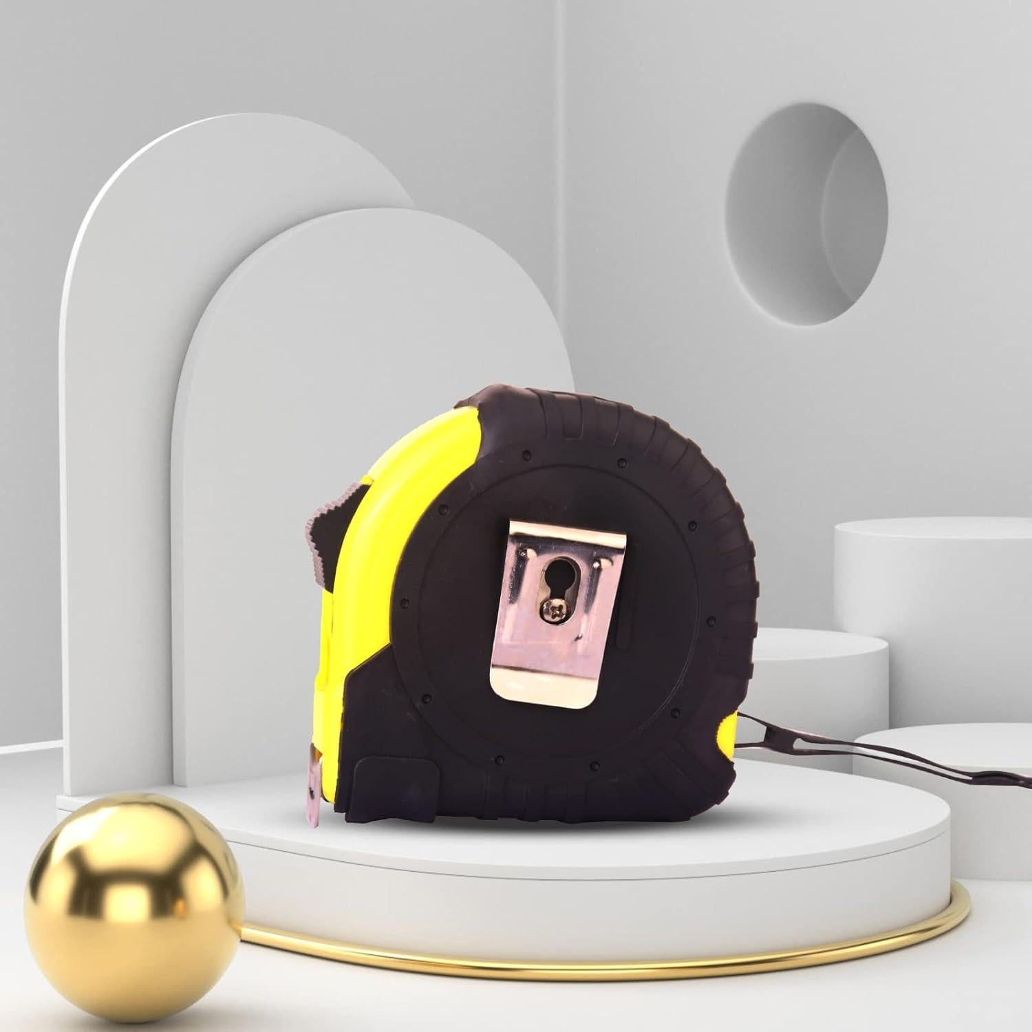 Paquete de 3 Cintas Métricas Retráctiles ABUDDER 3.05m 4.88m 7.62m