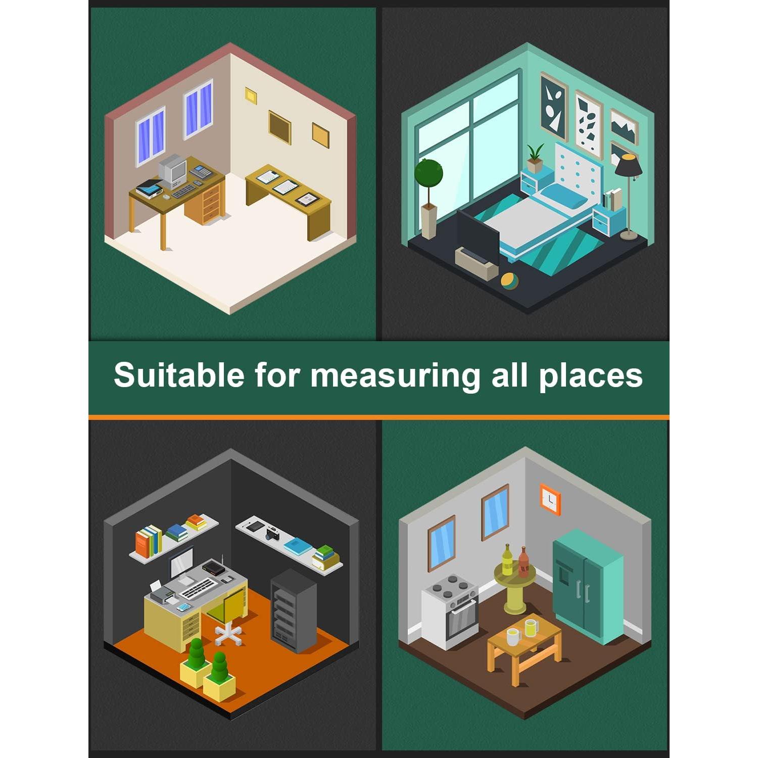 Medidor Láser Ogeto 50.29m Digital con Pantalla Retroiluminada