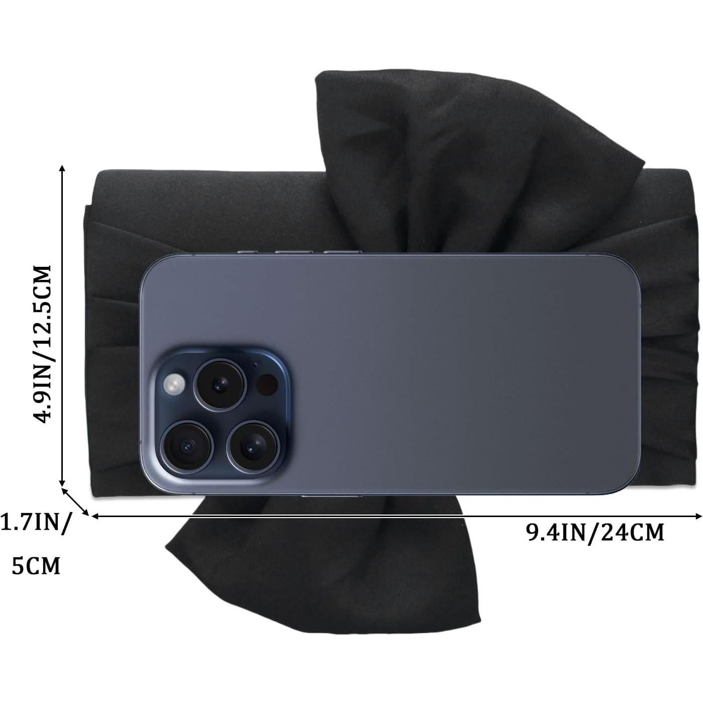 Bolso de Mano con Lazo YYW para Mujeres - Satén Vintage 24x5x12.5cm