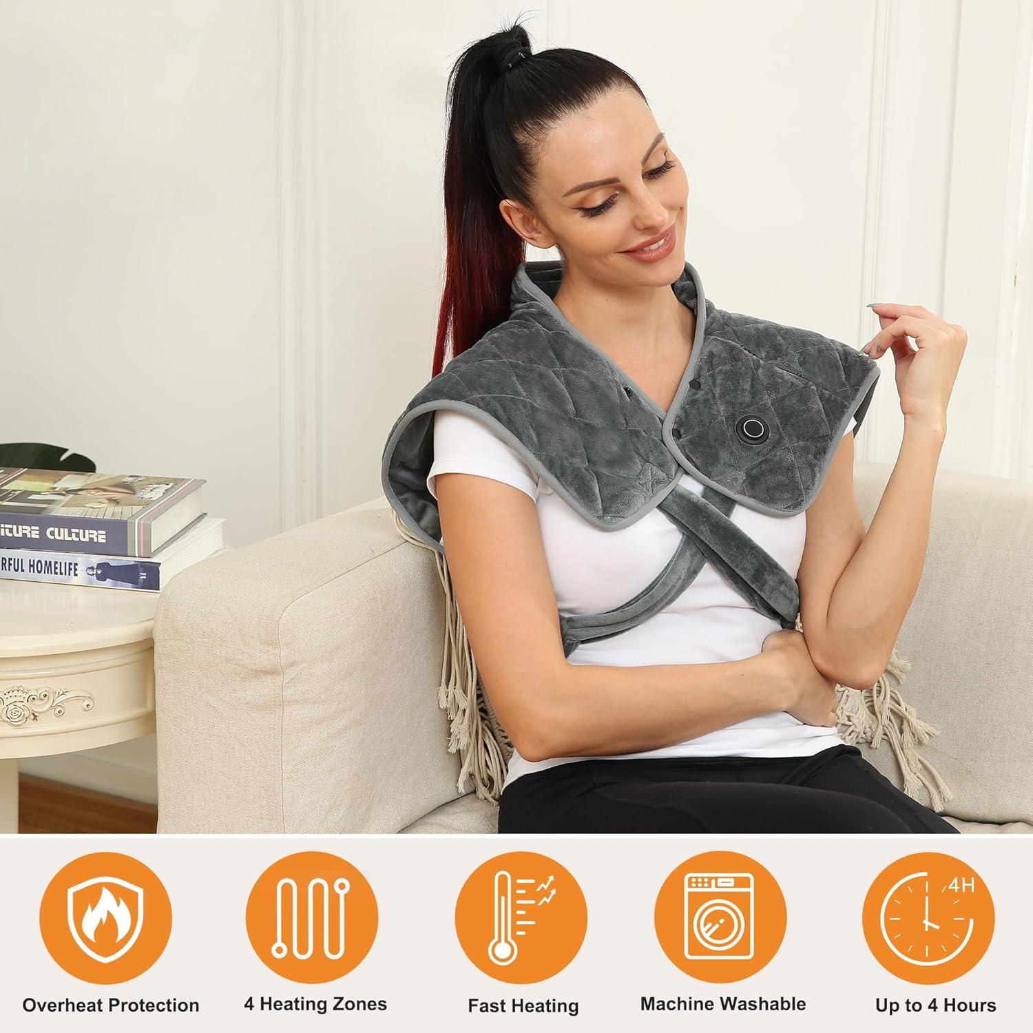 Almohadilla Térmica Inalámbrica Vofuoti para Cuello 40x56cm