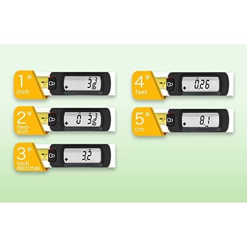 Cinta Métrica Digital HISS 4.88 m con Pantalla LED