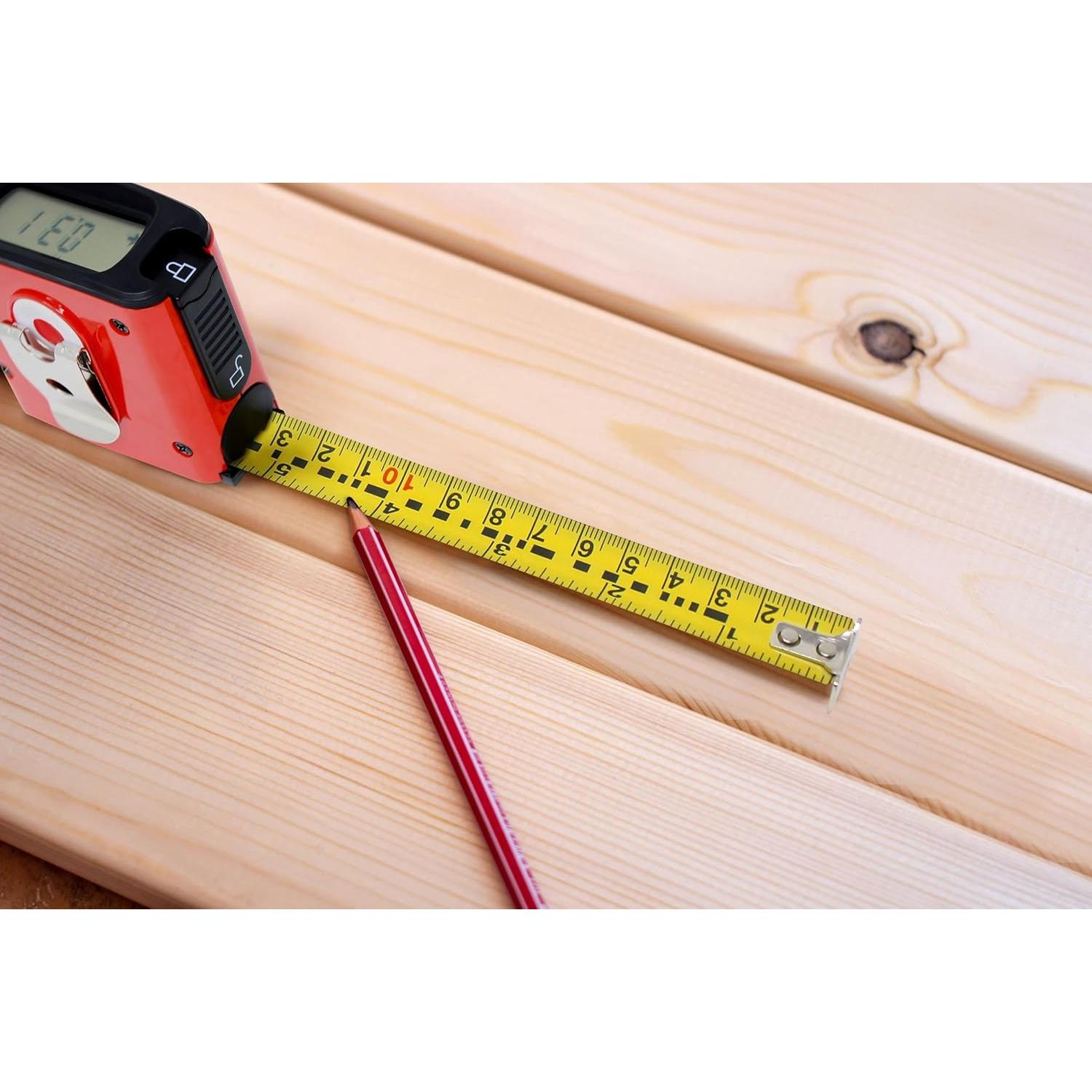 Cinta Métrica Digital HISS 4.88 m con Pantalla LED