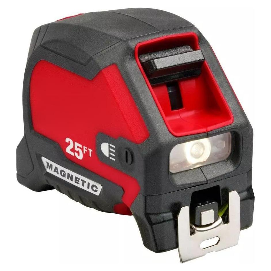 Cinta Métrica Magnética Milwaukee 48-22-0428 7.62m con Luz LED