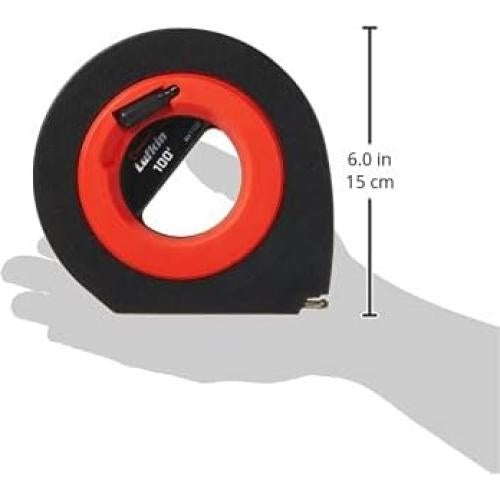 Cinta Métrica de Acero Lufkin Speedwinder 30.5 m Hi-Viz Naranja