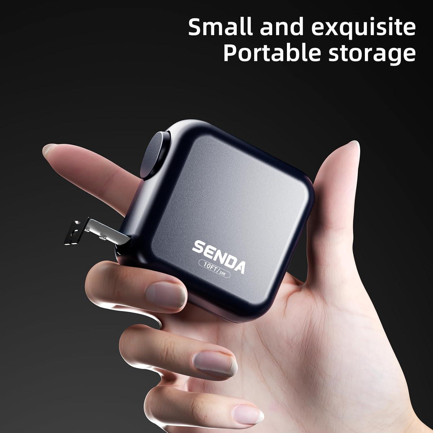 Cinta Métrica Autocierre SENDATOOLS 3m, Diseño Compacto