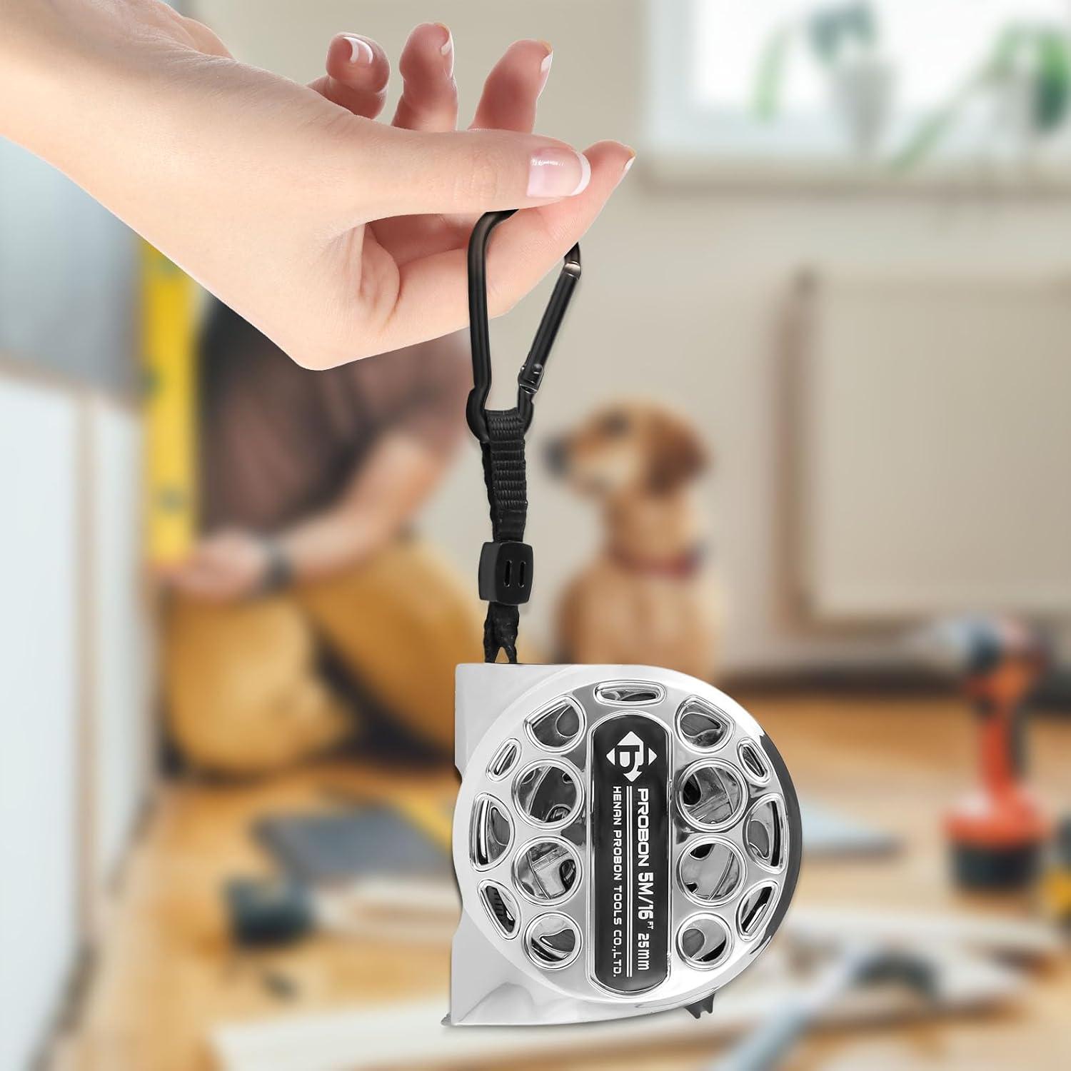 Paquete de 3 Cintas Métricas Retráctiles 5m TMWEFUSC