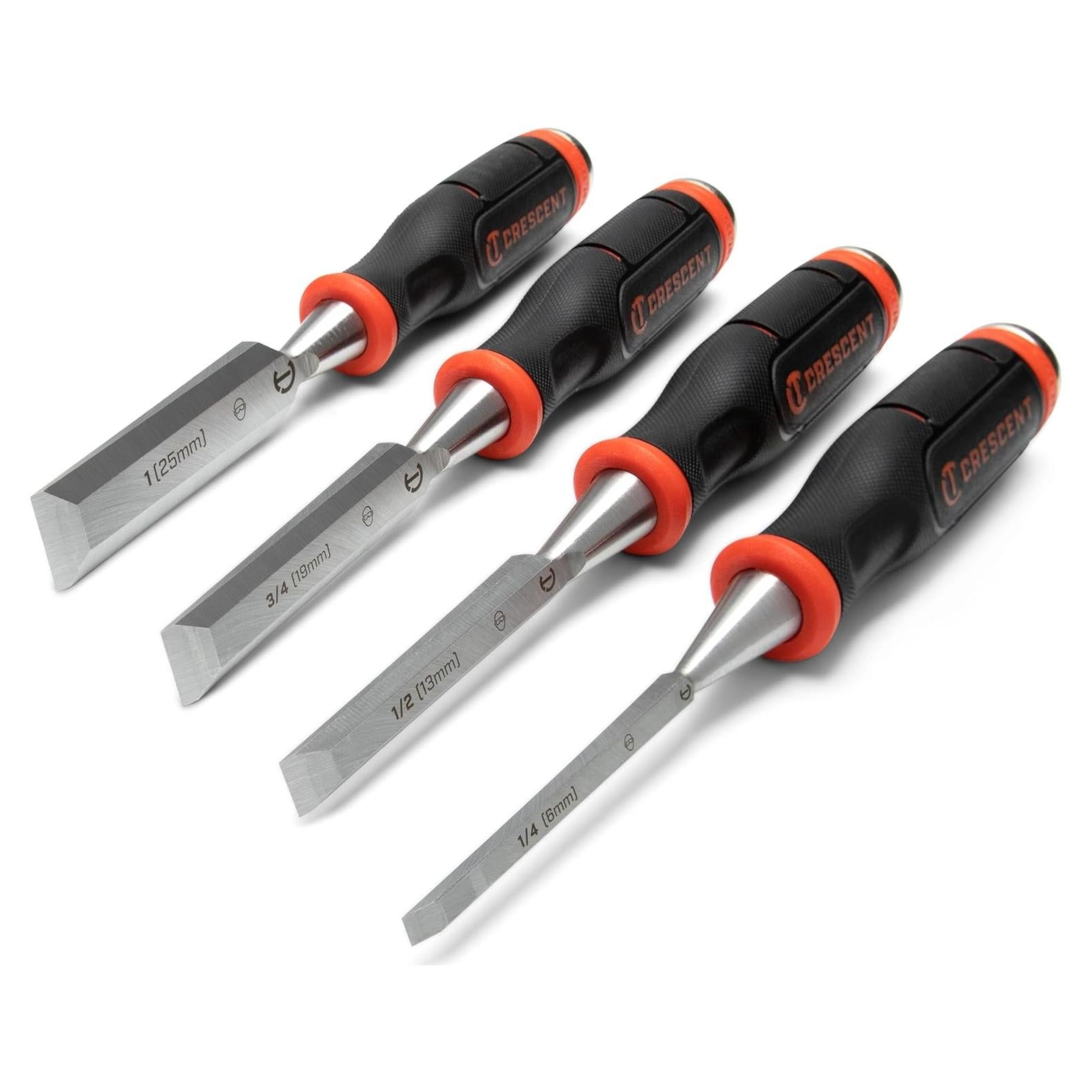 Cincel de Madera Crescent 4 Piezas 0.64 a 2.54 cm