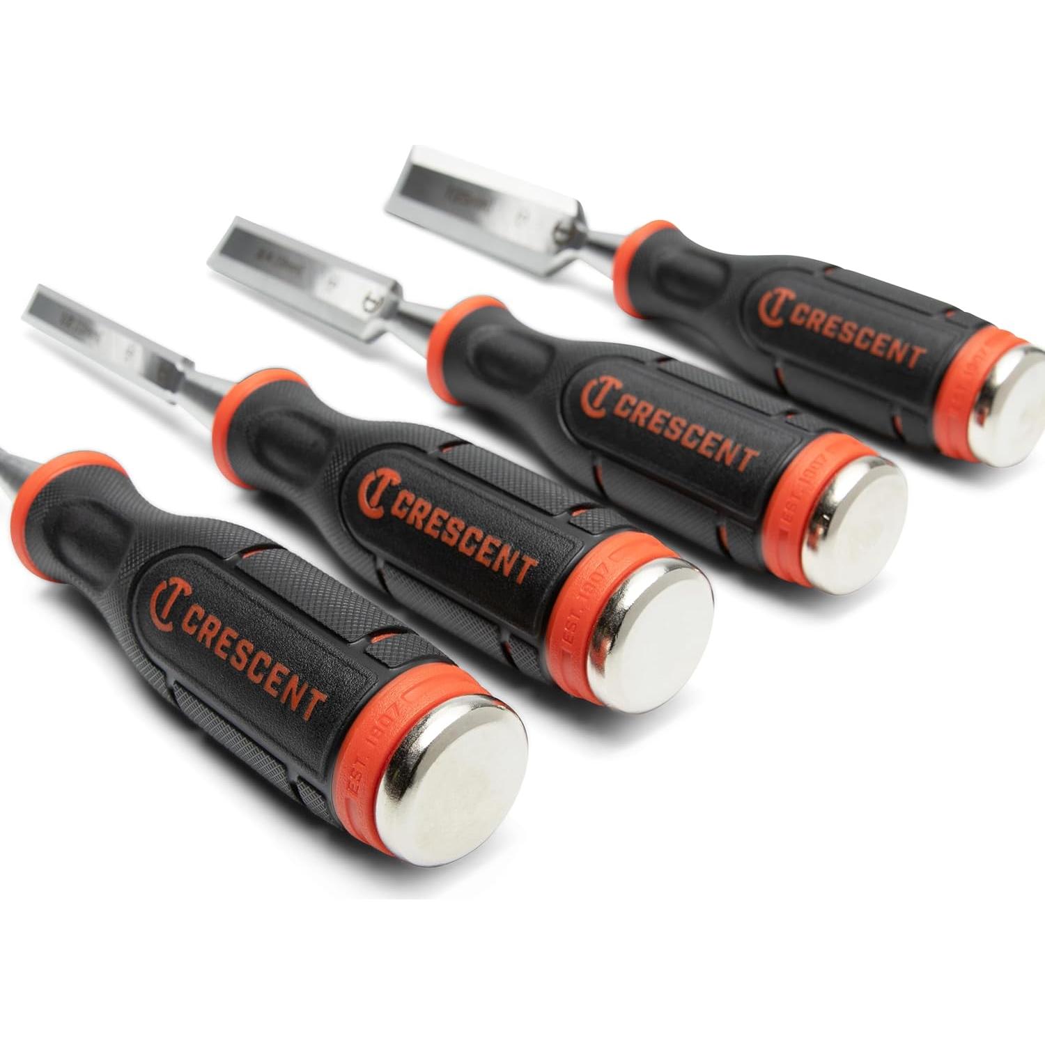 Cincel de Madera Crescent 4 Piezas 0.64 a 2.54 cm