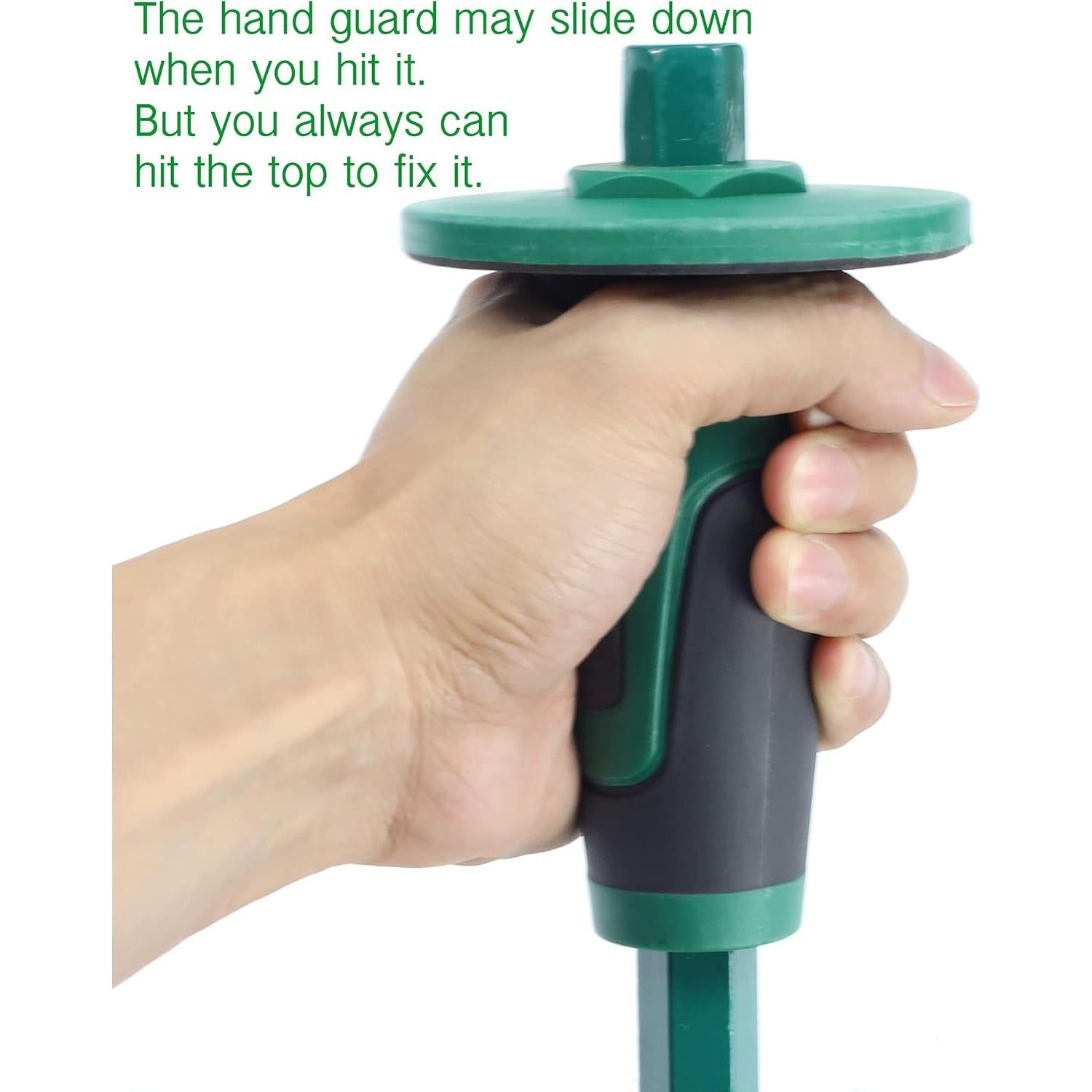 Cincel de Albañil Lestino 30 cm Acero Forjado Antideslizante