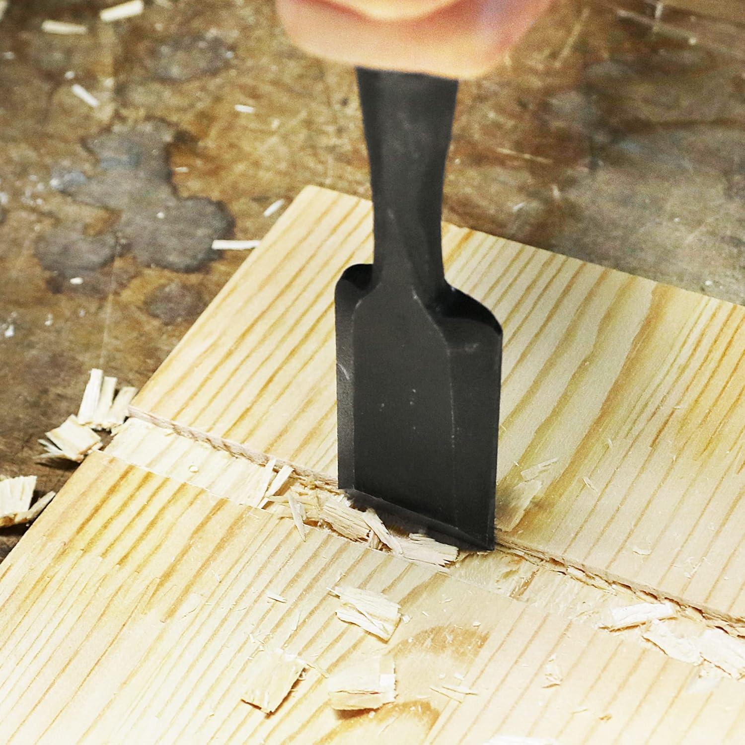 Cincel Japonés KAKURI Oire Nomi 12mm Hoja Acero Al Carbono