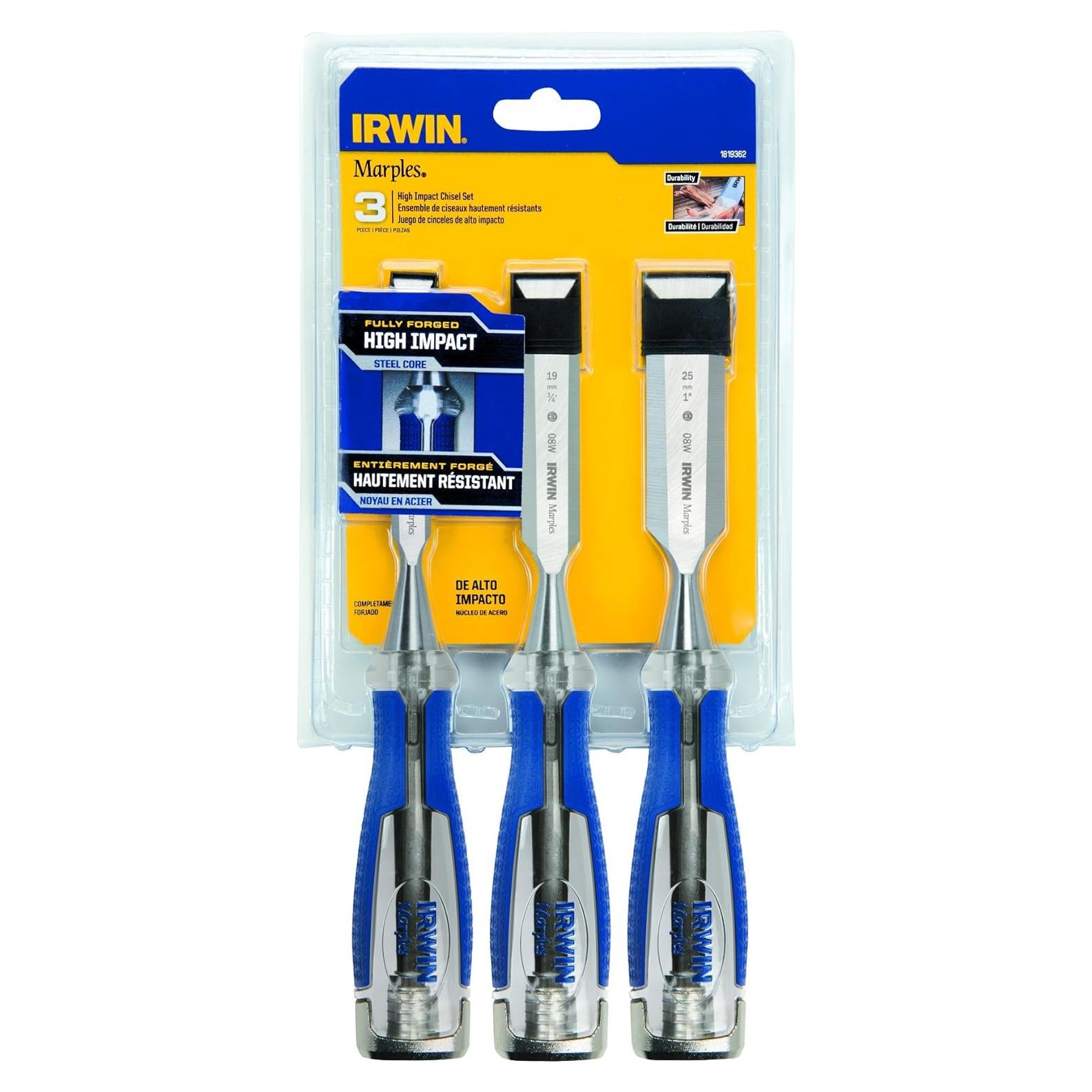 Juego de Cinceles de Alto Impacto IRWIN Marples 3 Piezas