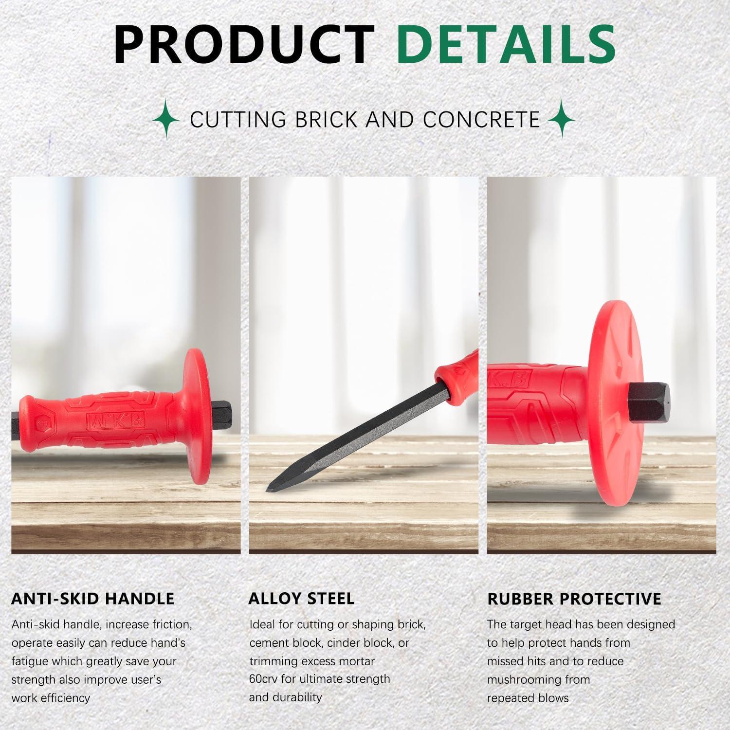 Cincel de Albañilería Barra Rey Mono 30.48 cm Acero 60CRV