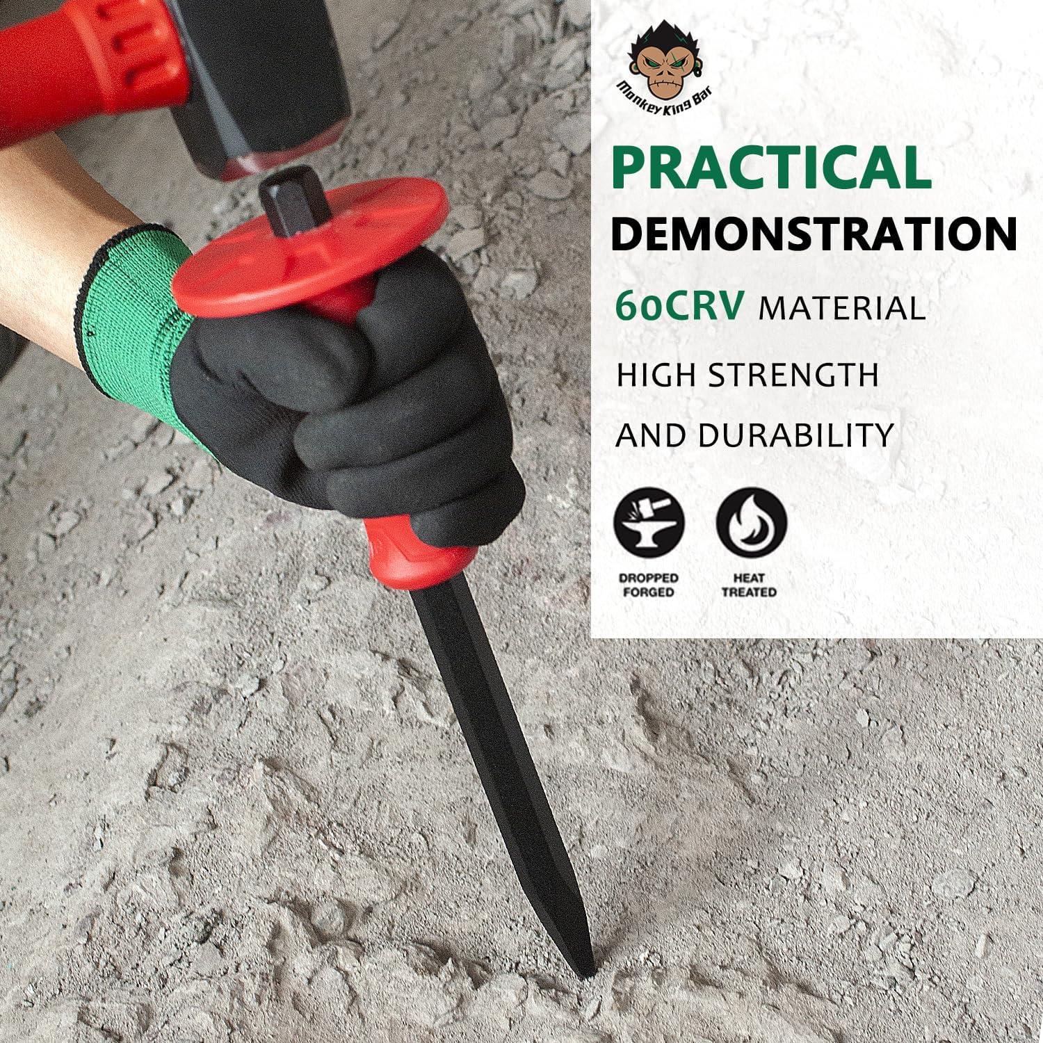 Cincel de Albañilería Barra Rey Mono 30.48 cm Acero 60CRV